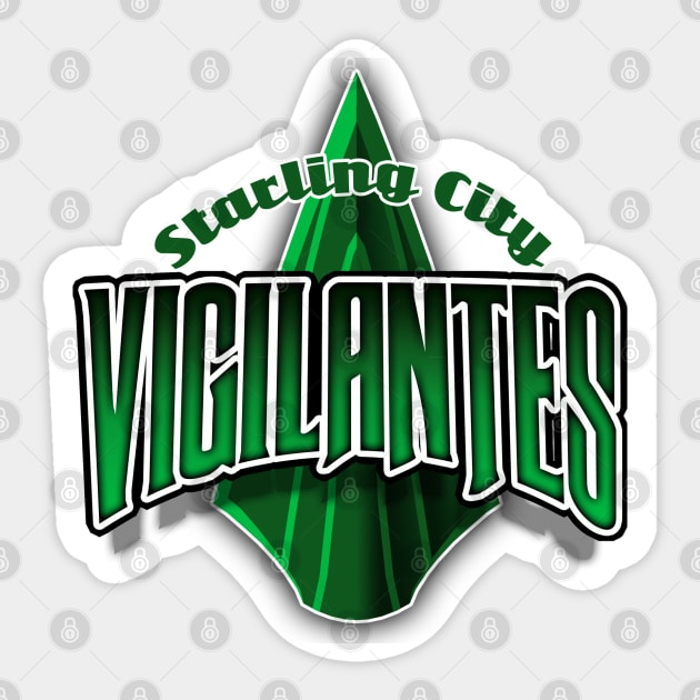 Starling City Vigilantes Sticker by tonynichols